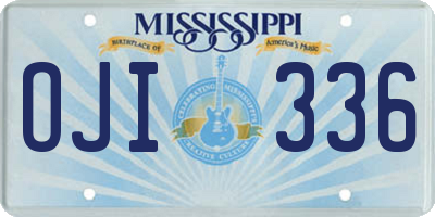 MS license plate OJI336