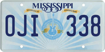 MS license plate OJI338
