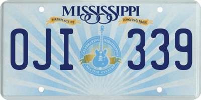 MS license plate OJI339