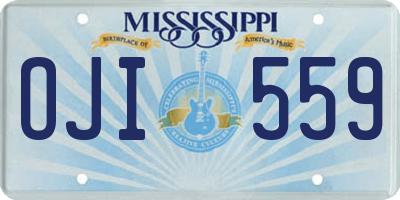 MS license plate OJI559