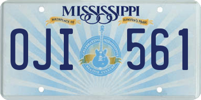 MS license plate OJI561