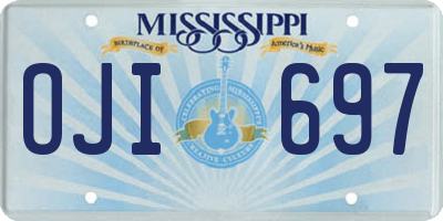 MS license plate OJI697