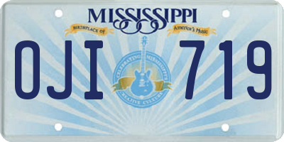 MS license plate OJI719