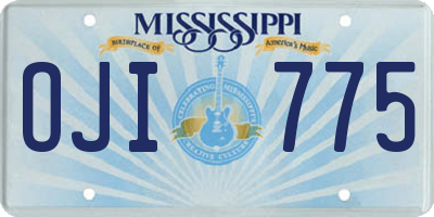 MS license plate OJI775