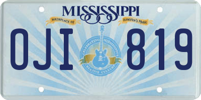 MS license plate OJI819