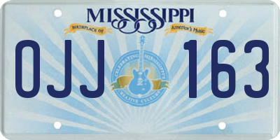MS license plate OJJ163
