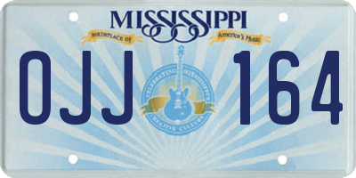 MS license plate OJJ164