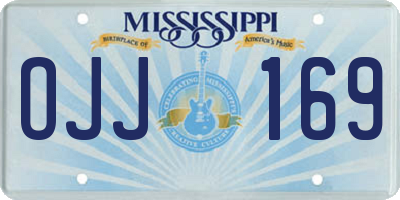 MS license plate OJJ169