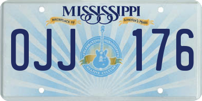 MS license plate OJJ176