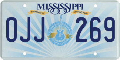 MS license plate OJJ269