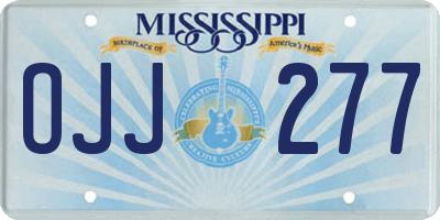 MS license plate OJJ277