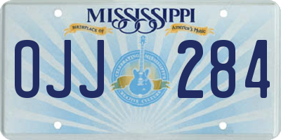 MS license plate OJJ284