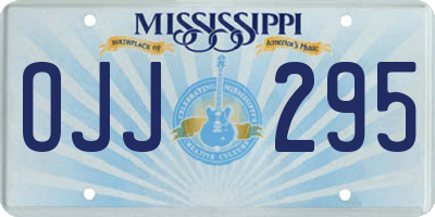 MS license plate OJJ295