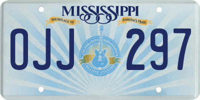 MS license plate OJJ297