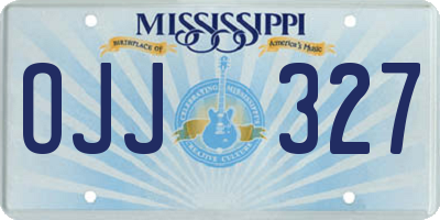 MS license plate OJJ327