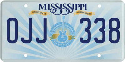 MS license plate OJJ338