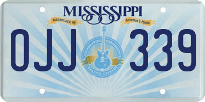 MS license plate OJJ339