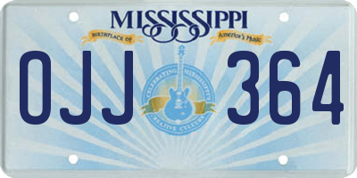 MS license plate OJJ364