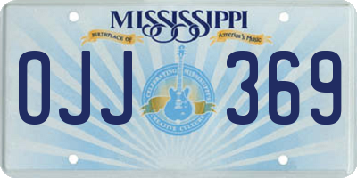 MS license plate OJJ369