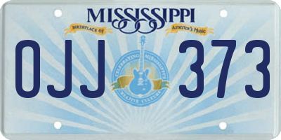 MS license plate OJJ373