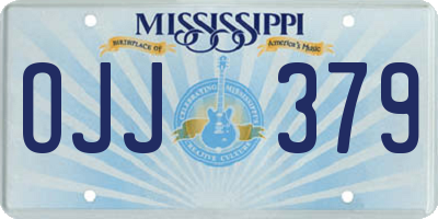 MS license plate OJJ379