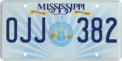 MS license plate OJJ382