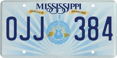 MS license plate OJJ384