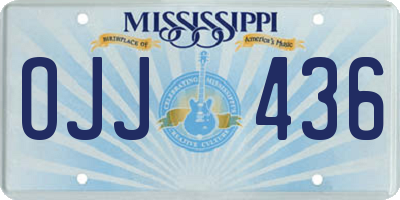 MS license plate OJJ436