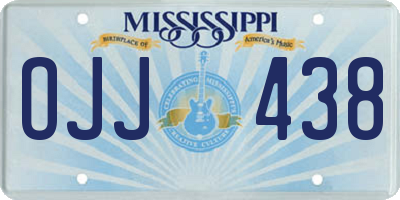 MS license plate OJJ438