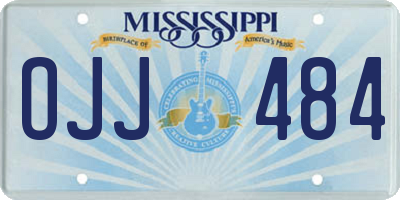 MS license plate OJJ484