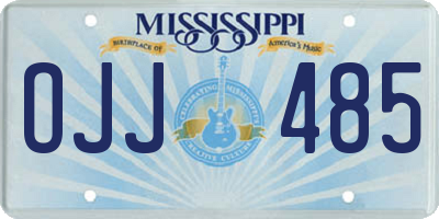 MS license plate OJJ485
