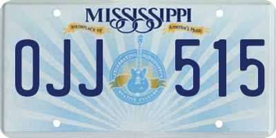 MS license plate OJJ515