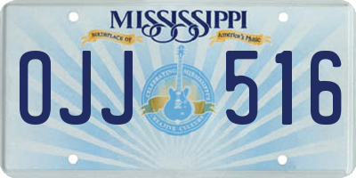 MS license plate OJJ516