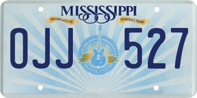 MS license plate OJJ527