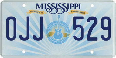 MS license plate OJJ529