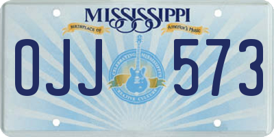 MS license plate OJJ573