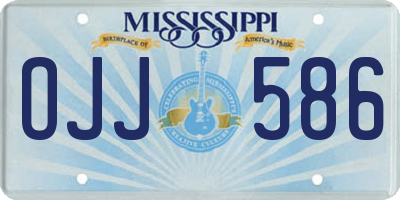MS license plate OJJ586