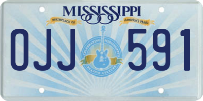 MS license plate OJJ591