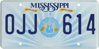 MS license plate OJJ614