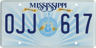 MS license plate OJJ617