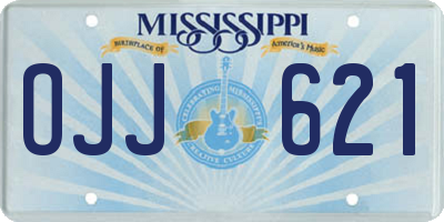 MS license plate OJJ621