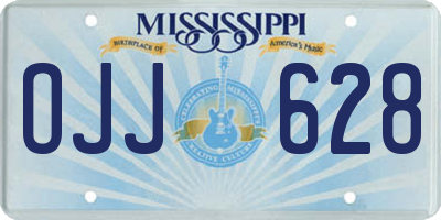MS license plate OJJ628