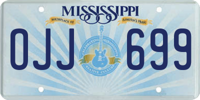 MS license plate OJJ699