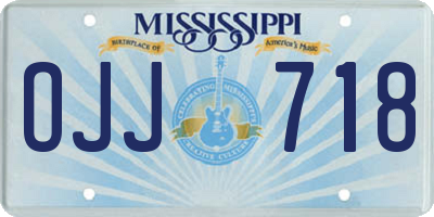 MS license plate OJJ718