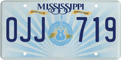 MS license plate OJJ719