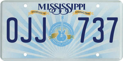 MS license plate OJJ737