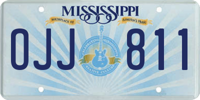 MS license plate OJJ811