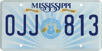 MS license plate OJJ813