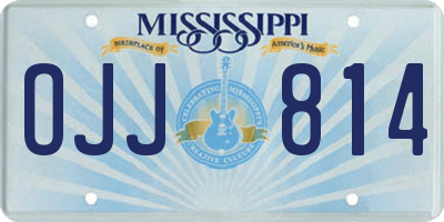 MS license plate OJJ814