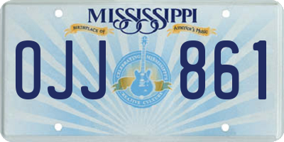 MS license plate OJJ861